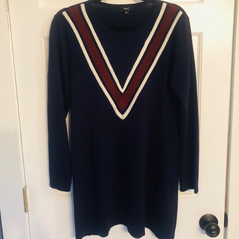 Very J  Navy Sweater Dress - Size small